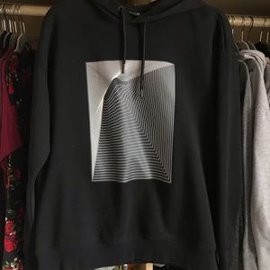 Black Graphic Hoodie